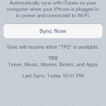 iPhone WiFi sync